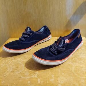 Columbia Vulc N Vent Women's US 11 Blue Suede Lace Up Canvas Sneaker Shoes